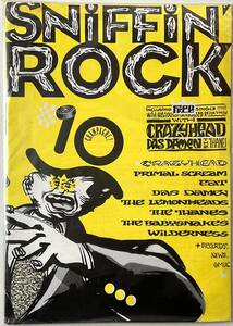 未使用盤 レア盤 レコード 7“ ＋ ZINE Sniffin' Rock #10 CRAZYHEAD Das Damen THE THANES previously unreleased 3TRKS / PRIMAL SCREAM