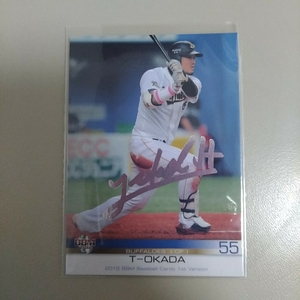 BBM2012 1st 099 T- холм рисовое поле Orix Buffaloes серебряный . автограф карта