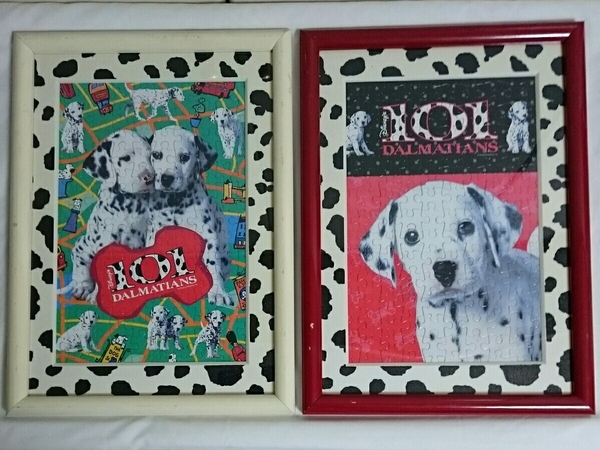 101 Dalmatians 101匹わんちゃん ディズニー ジグソーパズル 2セット フレーム付き 額縁付き 22.5cm×32cm 204ピース