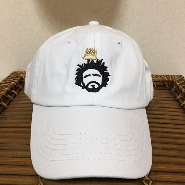 送料無料☆J. Cole Born Sinner Crown hat Cap 白