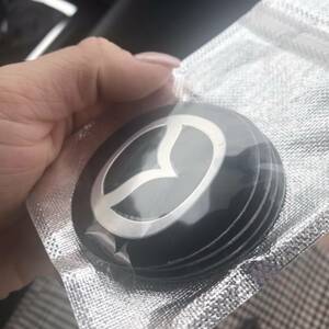 センターハブキャップホイールステッカー ４個セット Mazda マツダ 56mm 黒 ブラック 防水 防塵 ホイール アクセサリー ！新品送料無料！