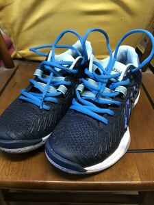  Asics badminton shoes WOMEN 24.5 centimeter COURT CONTROL FF2 unused breaking the seal goods BMZ inner Yonex cord ASICS E1 box 