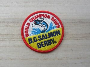 サーモンダービー ワールドチャンピオンシップ サケ釣り大会 B.C.SALMON DERBY ワッペン/釣り ライフジャケット キャップ バッグ 46