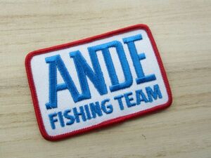 ANDE FISHING TEAM フィッシング チーム ワッペン/ビンテージ バス釣り 海釣り ベスト キャップ バッグ カスタム 47