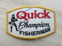 ビンテージ Quick Champion FISHERMAN クイック チャンピオン フィッシャーマン ワッペン/バス釣り ライフジャケット キャップ カスタム 48_画像3