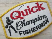 ビンテージ Quick Champion FISHERMAN クイック チャンピオン フィッシャーマン ワッペン/バス釣り ライフジャケット キャップ カスタム 48_画像2