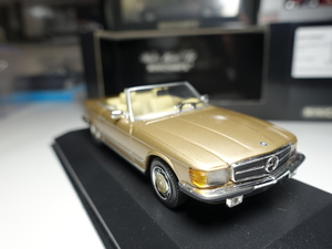 Mercedes Benz 350SL 1972 Gold Metallic 1/43　MINICHAMPS　ミニチャンプス　ベンツ