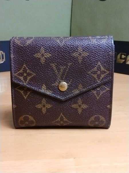 中古 LOUIS VUITTON ルイヴィトン 三つ折り財布 お札入れ 小物入れ モノグラム財布 Louis Vuitton monogram wallet送料無料