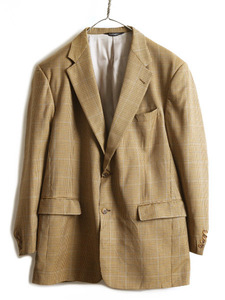 90s USA производства # BURBERRYS PRORSUM summer шерсть tailored jacket ( 42 мужской XL степени ) 90 годы Burberry p low Sam блейзер старый бирка 