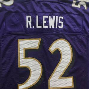 NFL RAVENS R.LEWIS ジャージ 【 M 】レイ ルイス 52 ボルチモア レイブンズ アメフト ユニフォーム reebok リーボックの画像6