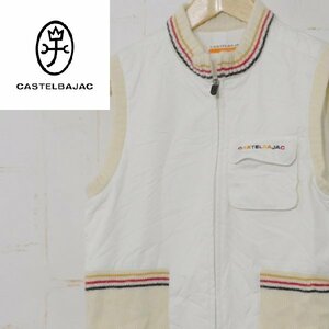  Castelbajac sport CASTELBAJAC SPORT# with cotton Zip the best knitted switch / Leica #1# eggshell white *2d22215