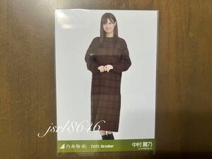 乃木坂46 中村麗乃 生写真 2022.October ウィンドウペンチェック ヒキ