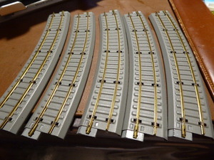  railroad model HO gauge bending line 600R roadbed 5ps.@16 number rail valuable goods beautiful goods.