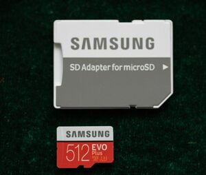 Samsung 512GB EVO Plus　Class10 U3 サムスン