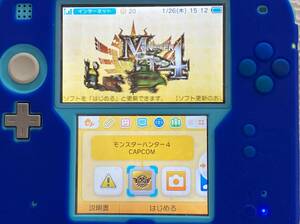 23-3DS-01　ニンテンドー3DS　モンスターハンター4　動作品