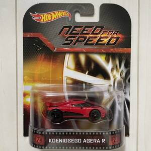 ★レトロエンターテイメント★ Koenigsegg Agera R ケーニグセグ アゲーラR ニードフォースピード Need For Speed ホットウィール ミニカー