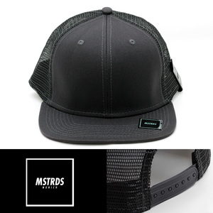 メッシュキャップ 帽子 メンズ MASTERDIS Cap Moneyclip Trucker チャコール 14953962 マネークリップ付 平ツバ フリーサイズ