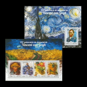■ギニアビサウ切手　2015年　ゴッホ 125周年　シート+4種シート