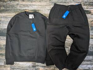  remainder little XO adidas originals thick / heavy Solo to ref . il top and bottom set inspection 19778 jpy fleece Crew ... jogger pants black 2XL/XXL