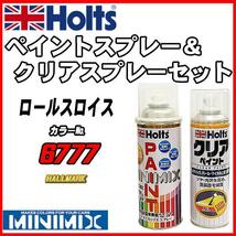 ペイントスプレー ロールスロイス 6777 HALLMARK Holts MINIMIX クリアスプレーセット_画像1