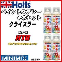 ペイントスプレー 4本セット クライスラー HT6 ライトブラウンストーン Holts MINIMIX_画像1