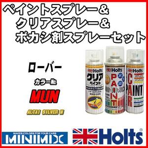 ペイントスプレー ローバー MUN ALTAI SILVER M Holts MINIMIX クリアスプレー ボカシ剤スプレーセット