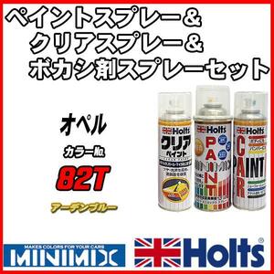 ペイントスプレー オペル 82T アーデンブルー Holts MINIMIX クリアスプレー ボカシ剤スプレーセット