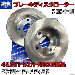 ブレーキローター ディスクローター GSP / GSPK 45251-S2H-Ｎ00 互換品 1400280-SP フロント側 2枚セット