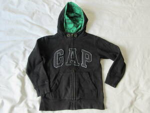 GAP　ロゴジップアップスウェットパーカー１３０