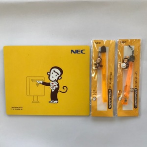 【中古品】NEC バザールでござーる グッズ3点【マウスパッド・ストラップ2種類】