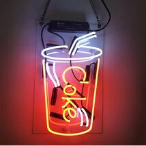 coke cup ネオンサイン led ライトNEON SIGN ビールバー 装飾壁 インテリア_画像1