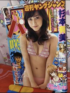 ☆週刊ヤングジャンプ2009年No.16特大号 巻頭グラビア 杉本有美 両面ピンナップ 杉本有美 キングダム 巻中 西田麻衣 モートリ 葉月京