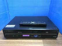 シャープ AQUOS VHS一体型ブルーレイレコーダー BD-HDV22 リモコン付　中古品B-6491_画像3