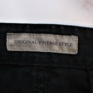 52 通年 スペシャル特価「オリジナルヴィンテージスタイル」イタリア製・ブラック・カーゴパンツ・洗いをかけた風合い♪52(XL)の画像8