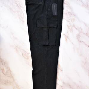 52 通年 スペシャル特価「オリジナルヴィンテージスタイル」イタリア製・ブラック・カーゴパンツ・洗いをかけた風合い♪52(XL)の画像2