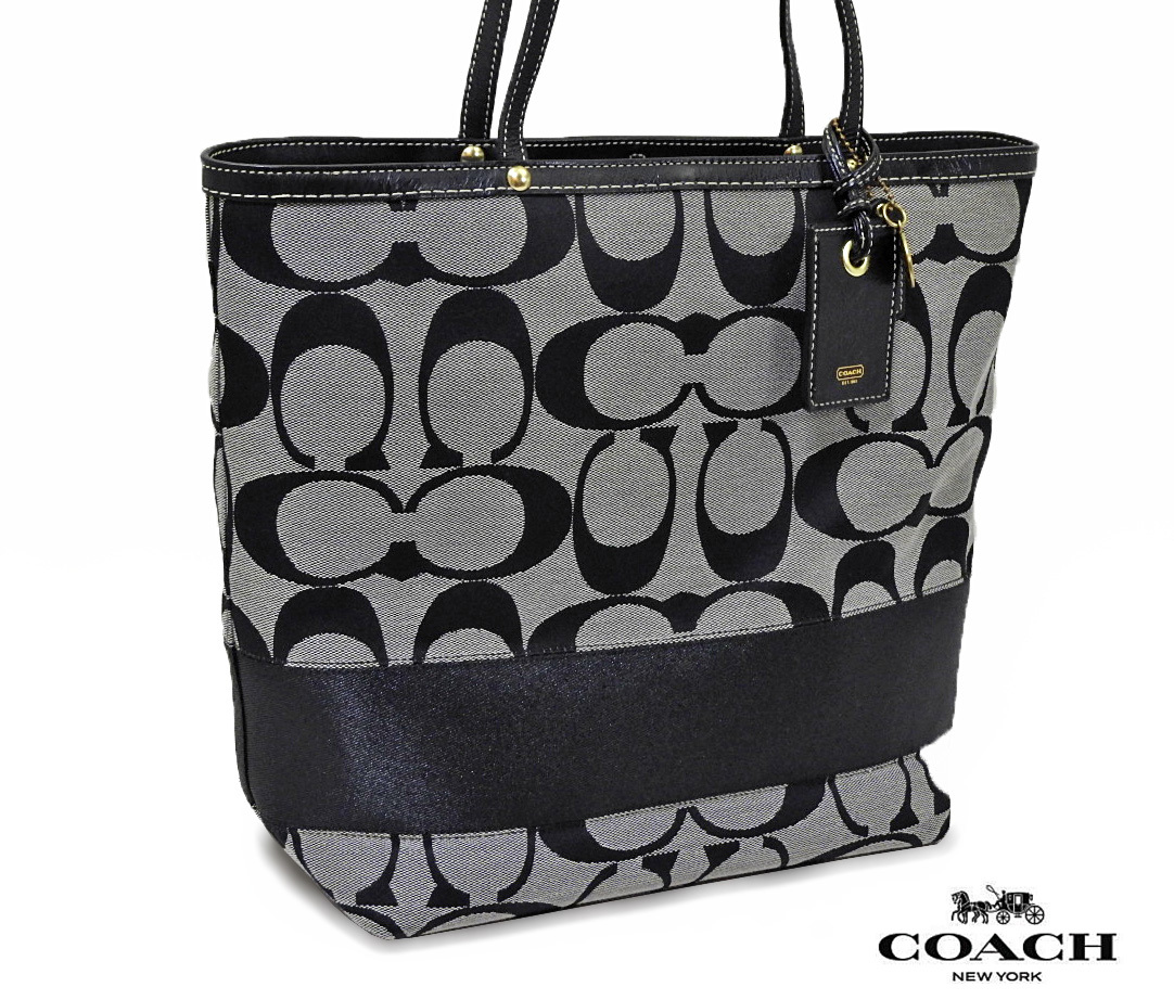 ☆COACH☆ ダークブラウンシグネチャー モリートート25 2wayバッグ