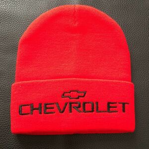  не использовался * Chevrolet красный красный вязаная шапка шляпа оригинальный Novelty * не продается 