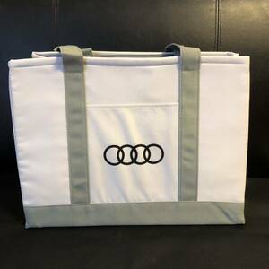 ★未使用★アウディ Audi　クーラートートバッグ グレー 保冷バッグ エコバッグ ショッピングバッグ　純正ノベルティ★非売品ノベルティ