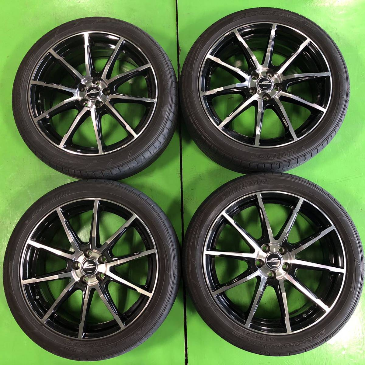 送料無料!美品A-TECH 18インチ×新品タイヤ選択自由215/45R18等 | www