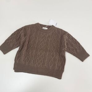 【pairmanon】長袖 ケーブルニット セーター 100センチ