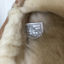 アグ UGG ドライビングシューズ 22 3312 W ANSLFY ムートン ベージュ レディース 美品 靴_画像6