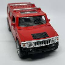 KINSMART Hummer H2 SUV ハマー　プルバック　レッド　キンスマート　ミニカー　中古品_画像3