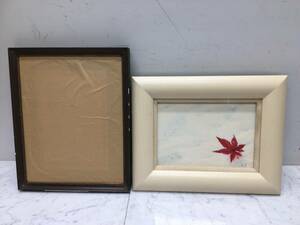 中古額縁　22★油彩額縁　絵画額　インテリア額装　ミニ額　SMサイズ　ホワイト/7512　八ツ切 アンティークゴールド　水彩・ポスター