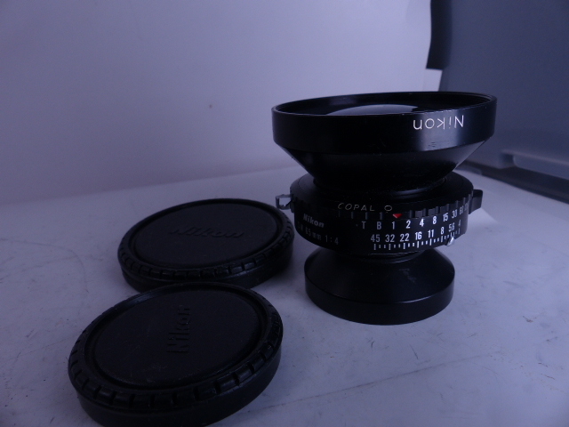 ニコン大判レンズ・NIKKOR-SW 75mm f4.5 使用感少ない良品お安く