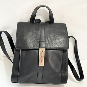 T 287■極美品■ ケネスコール Kenneth Cole リュック ブラック 牛革 高品質 レディース