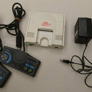 1円～ クリーニング済 NEC PC Engine PI-TG001 NEC PCエンジン 本体1台 コントローラ2台 アダプタ レトロブライト ホワイトニングの画像1