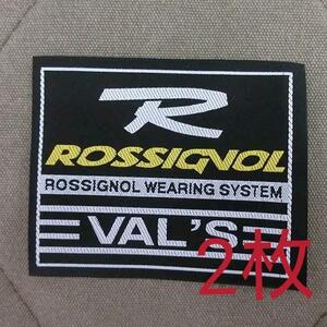  prompt decision! free shipping! unused!2 sheets!#ROSSIGNOL Rossignol brand tag VAL'S badge patch wear tag Vintage rare 