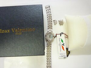 【1000円スタート】Izax Valentino ITALY クオーツ　電池切れ　定価138000　レディース　腕時計　　　　/W243