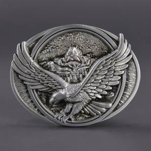  belt buckle .. make wasi oval type [ silver ] for exchange belt for buckle only american buckle USA buckle 