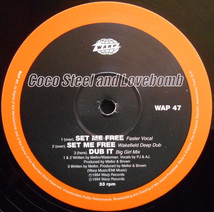 【12''】COCO STEEL & LOVEBOMB - Set Me Free!【1994年Warp】_画像4